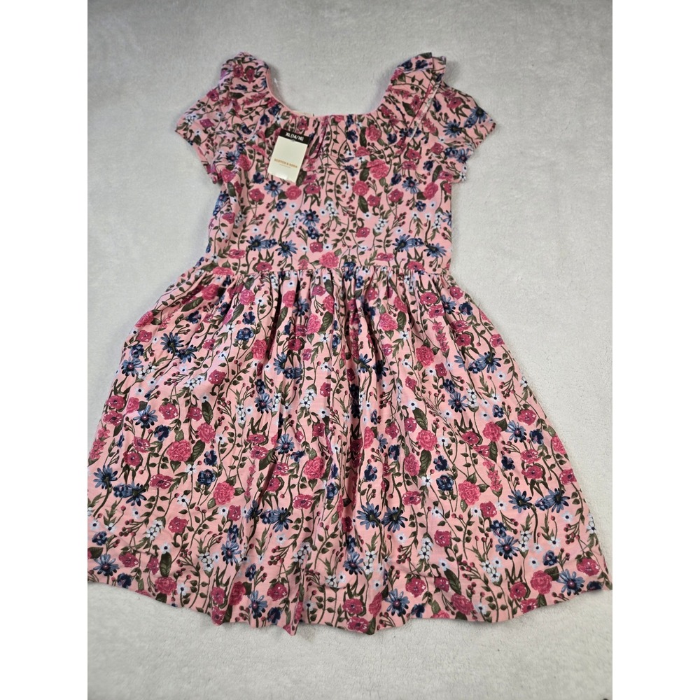 Scotch & Soda Girls Pink Floral Cotton Rayon Dress XL 14/16 NWT Preppy Garden